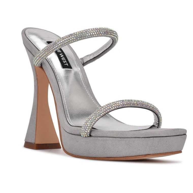 Nine West Adine Plataforma Gris | 5302-YMGBT