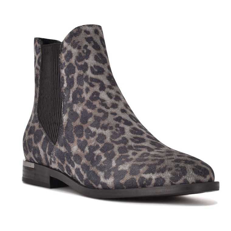 Nine West Agate Chelsea Gris Leopardo | 2180-YEPLN