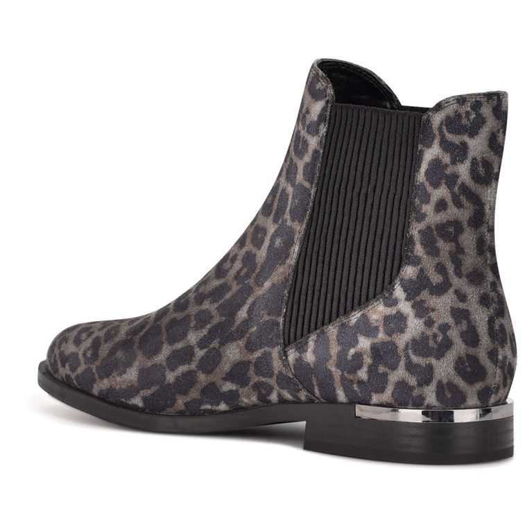 Nine West Agate Chelsea Gris Leopardo | 2180-YEPLN