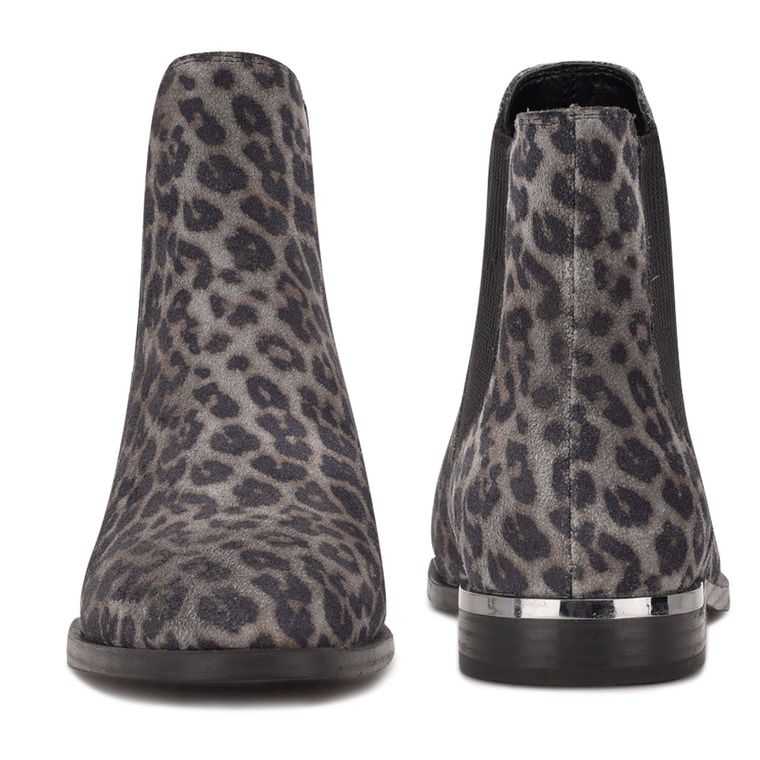 Nine West Agate Chelsea Gris Leopardo | 2180-YEPLN