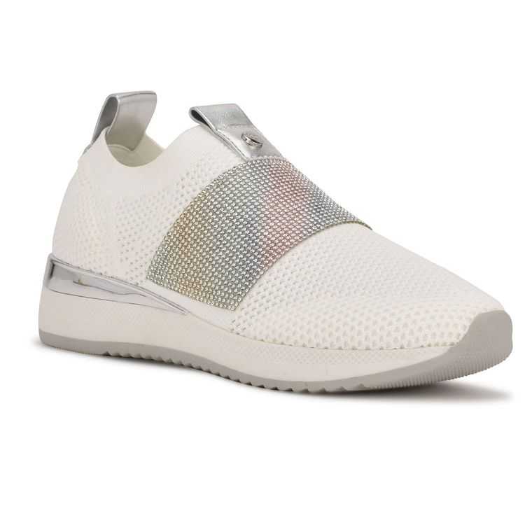 Nine West Aia Slip On Sneakers Blancas | 4867-LMSYA