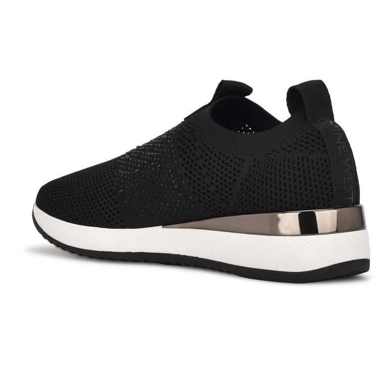 Nine West Aia Slip On Sneakers Negras | 1058-ERBLX