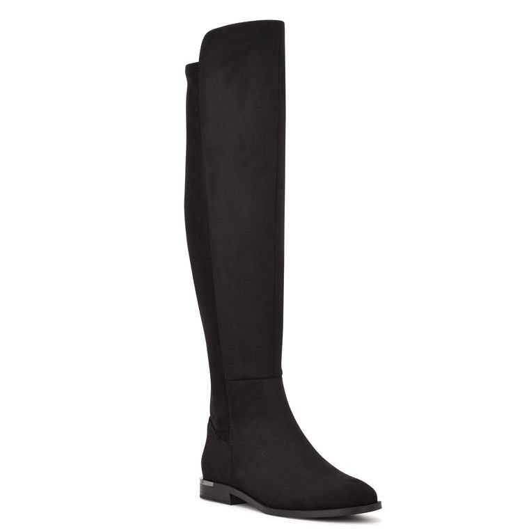 Nine West Allair Anchos Calf Over the Knee Negras | 3941-IHEPG