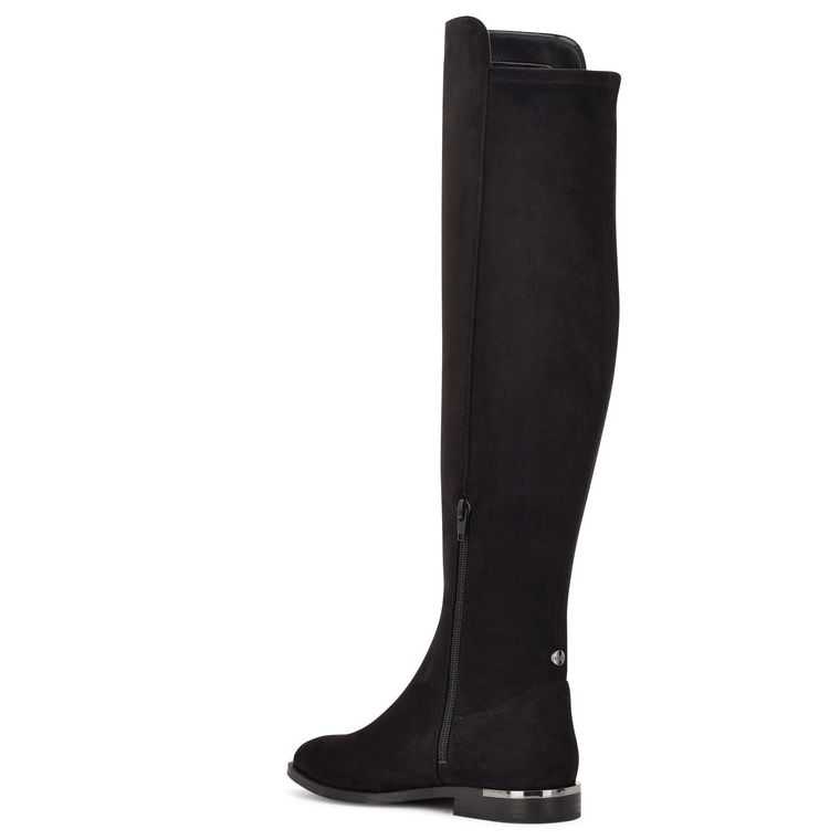 Nine West Allair Anchos Calf Over the Knee Negras | 3941-IHEPG