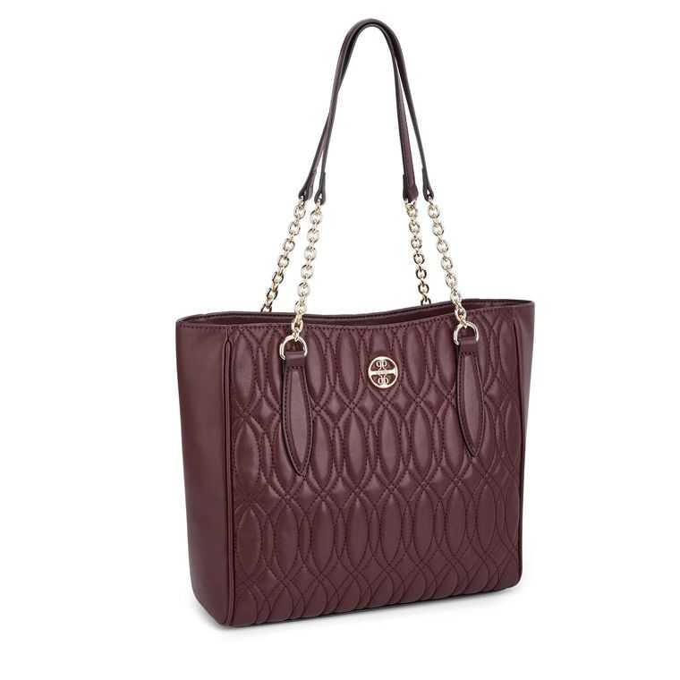 Nine West Angelina Tote Burdeos | 4837-KAHJQ