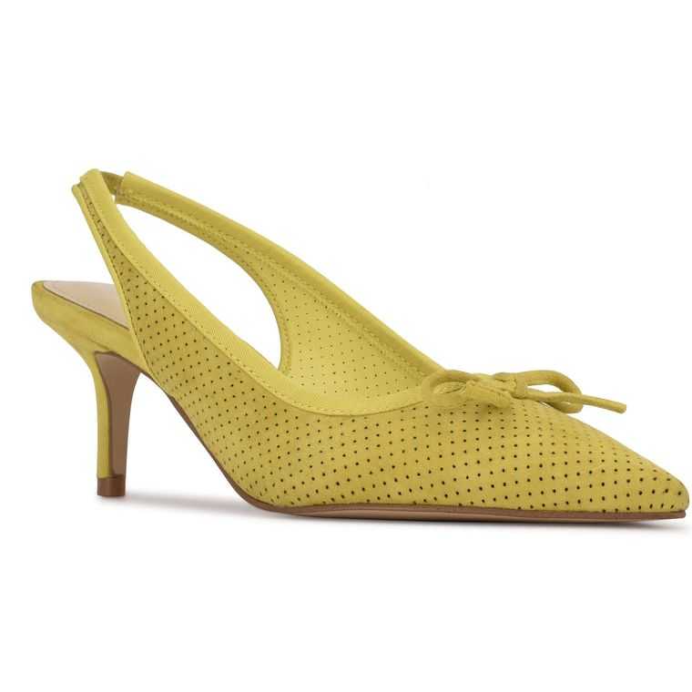 Nine West Aperf Destalonadas Pointy Puntera Pumps Amarillo | 5678-KCQBH