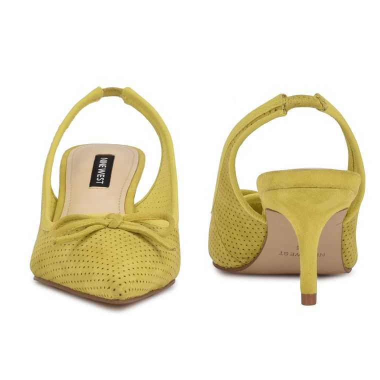 Nine West Aperf Destalonadas Pointy Puntera Pumps Amarillo | 5678-KCQBH