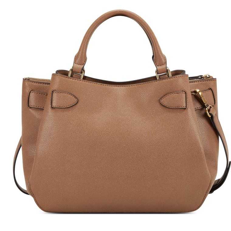 Nine West Aria Jet Set Satchel Marrones | 2180-IQSMO