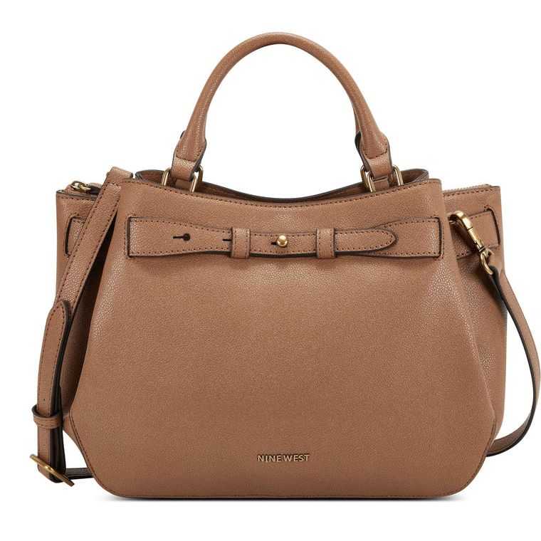 Nine West Aria Jet Set Satchel Marrones | 7035-TIUDQ