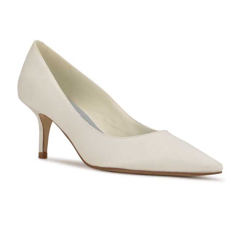 Nine West Arlene Pointy Puntera Pumps Blancas | 2503-UKESJ