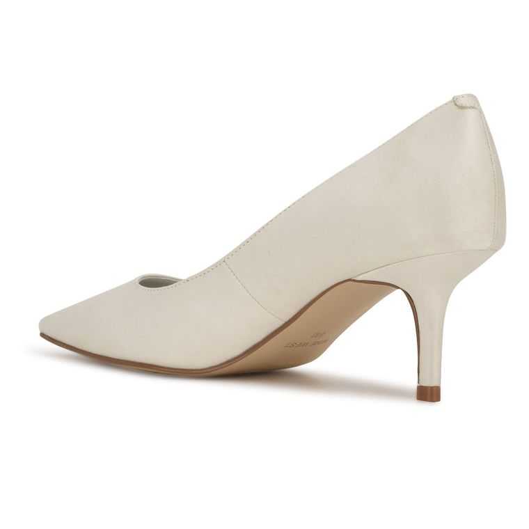 Nine West Arlene Pointy Puntera Pumps Blancas | 2503-UKESJ