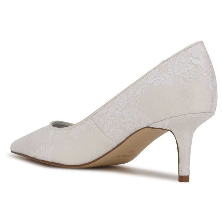 Nine West Arlene Pointy Puntera Pumps Blancas | 4265-XJTCW