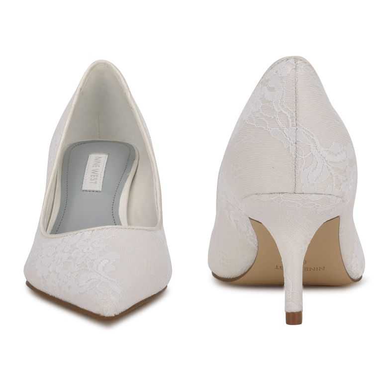 Nine West Arlene Pointy Puntera Pumps Blancas | 4265-XJTCW