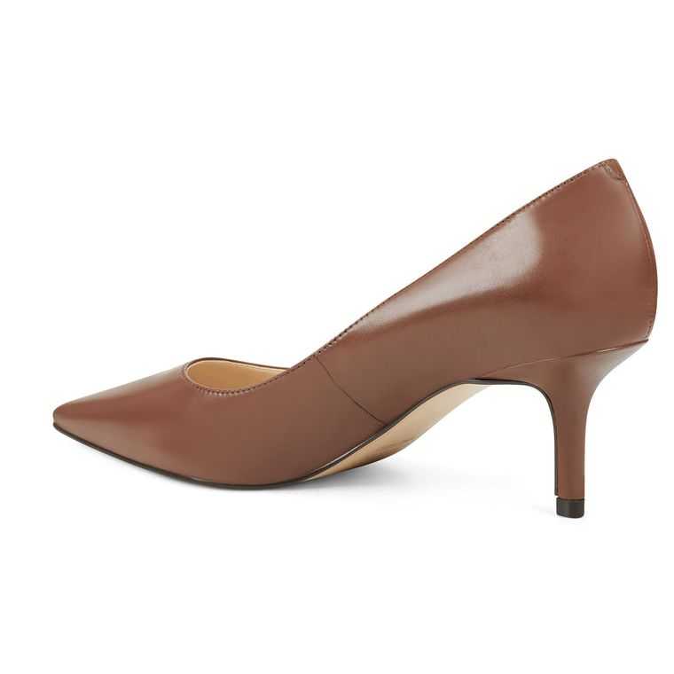 Nine West Arlene Pointy Puntera Pumps Marrones Oscuro | 2760-RUHTN