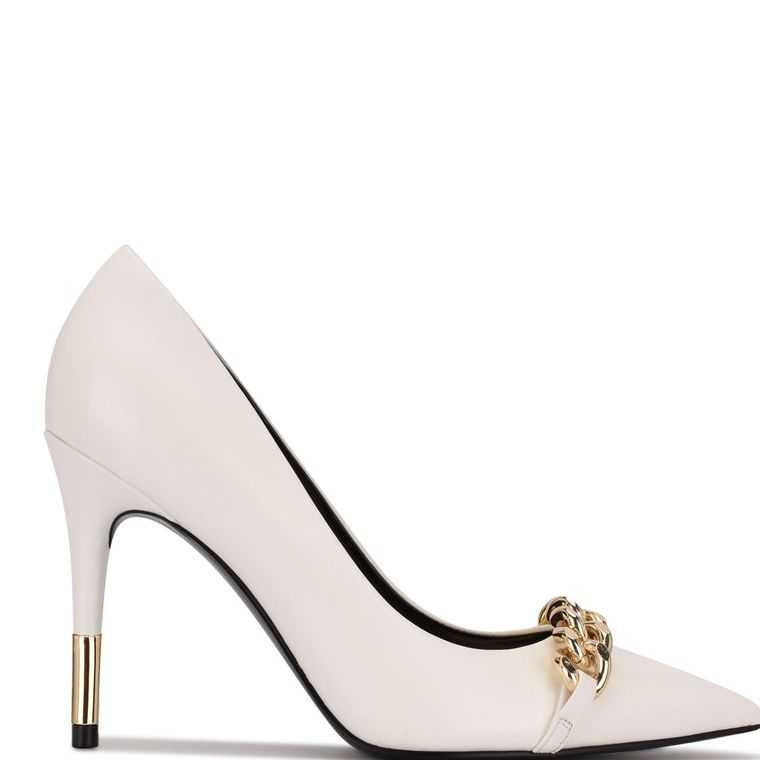 Nine West Balan Pointy Puntera Pumps Blancas | 0276-MHGIL