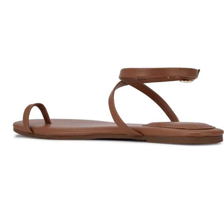 Nine West Baxter Sandals Beige Oscuro | 3619-SFBRE