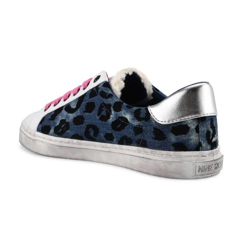 Nine West Best Casuales Azules Leopardo | 1497-OGUXY