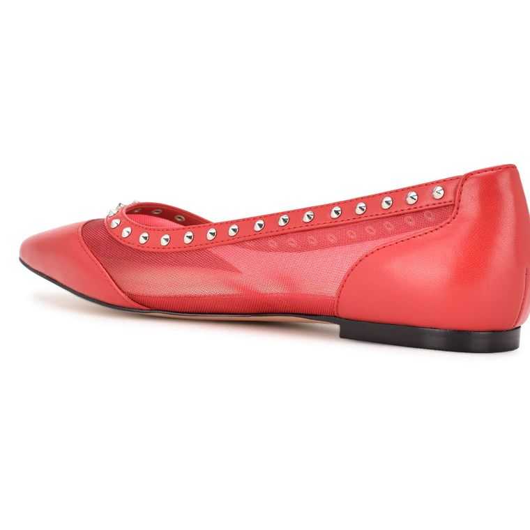 Nine West Bizzie Pointy Puntera Rosas | 1897-MUFXG