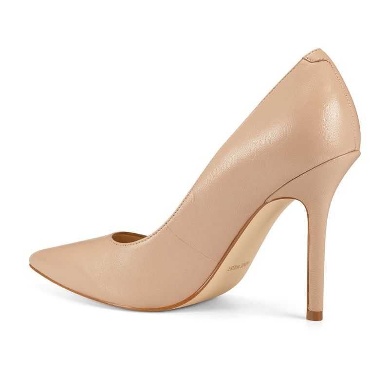 Nine West Bliss Pointy Puntera Pumps Beige Claro | 6537-AWZRE