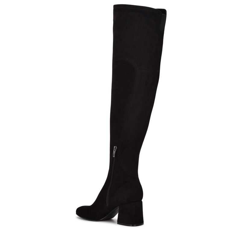 Nine West Blocky Over The Knee Boots Negras | 5203-OMEXU