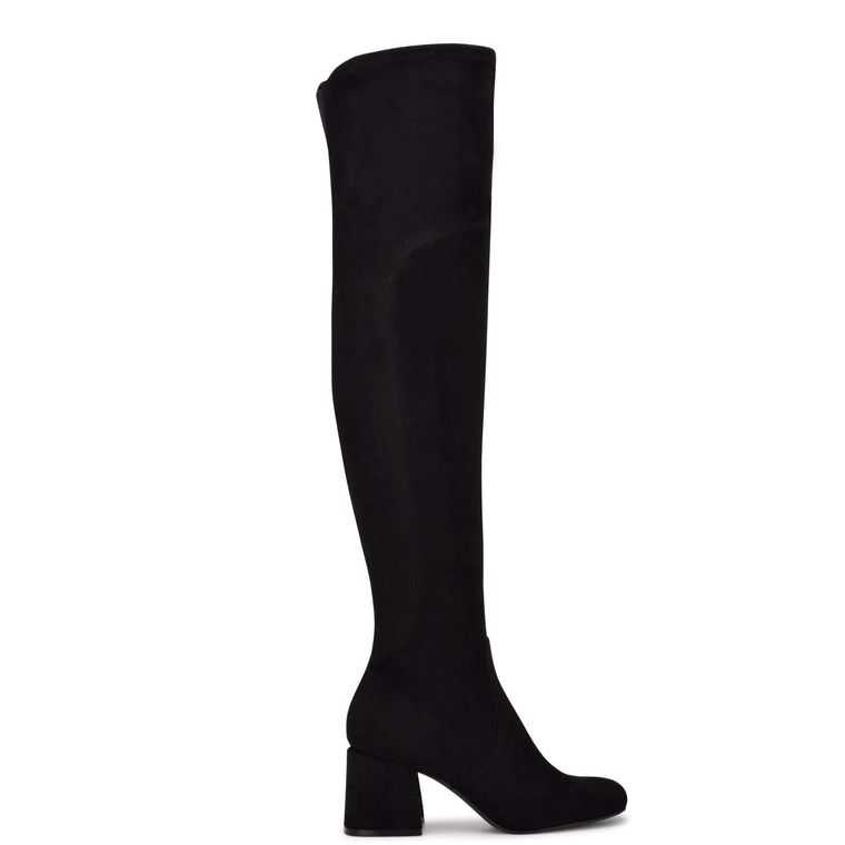 Nine West Blocky Over The Knee Boots Negras | 5203-OMEXU