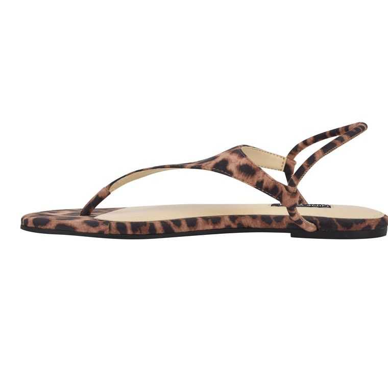 Nine West Braydin Stretch Planos Leopardo | 0639-OLWFR