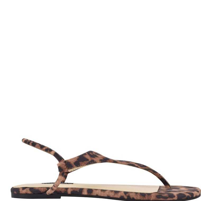 Nine West Braydin Stretch Planos Leopardo | 0639-OLWFR