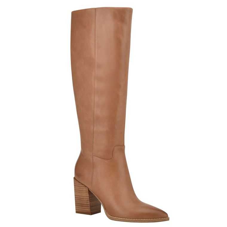 Nine West Brixe Boots Beige | 2179-TOLAG