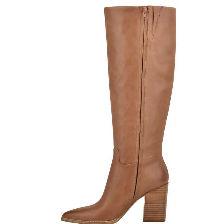 Nine West Brixe Boots Beige | 2179-TOLAG