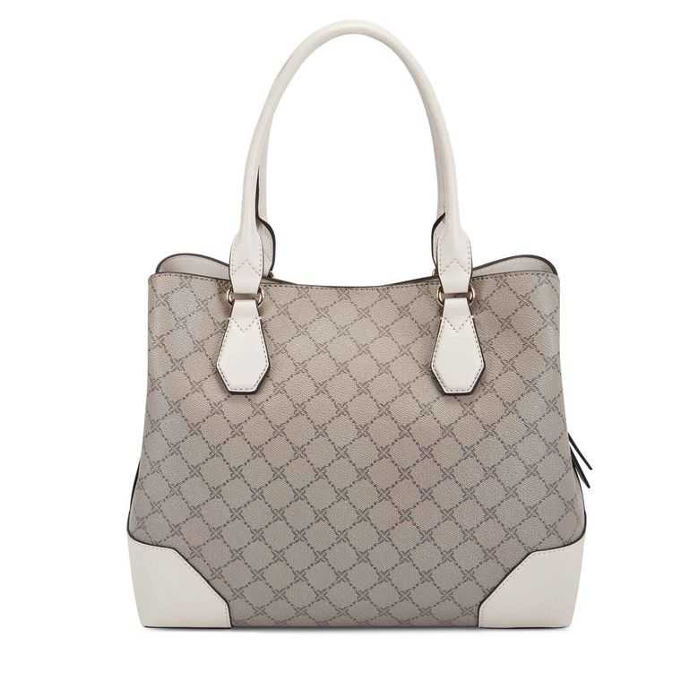 Nine West Brooklyn Jet Set Carryall Beige | 2943-FNQPM