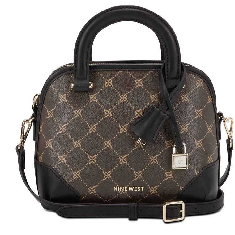 Nine West Brooklyn Mini Dome Satchel Marrones | 6025-AJZIP