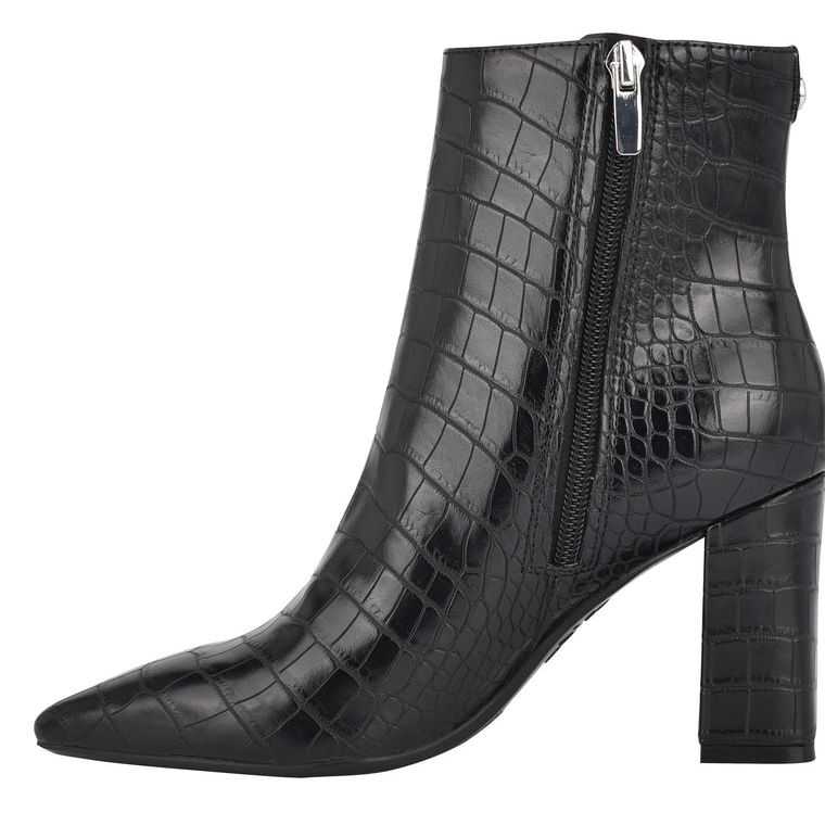 Nine West Cacey 9x9 Booties Negras | 6273-YLFWQ