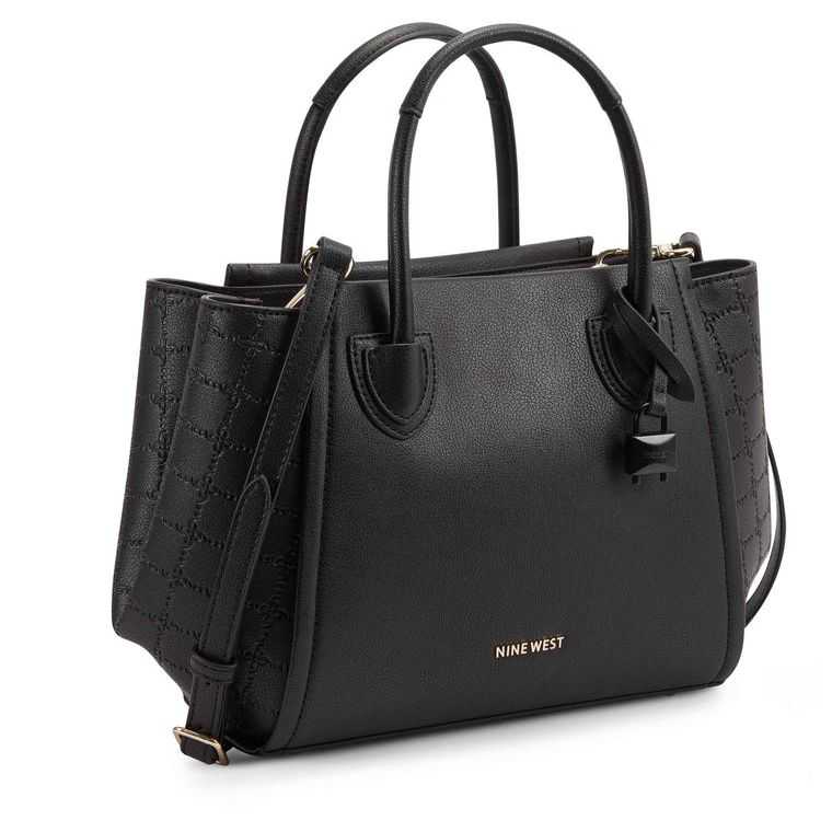 Nine West Camden Jet Set Satchel Negras | 2980-UJRFV