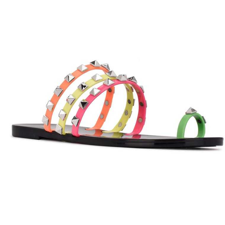 Nine West Cartee Jelly Sandals Multicolor | 2195-QUWPG