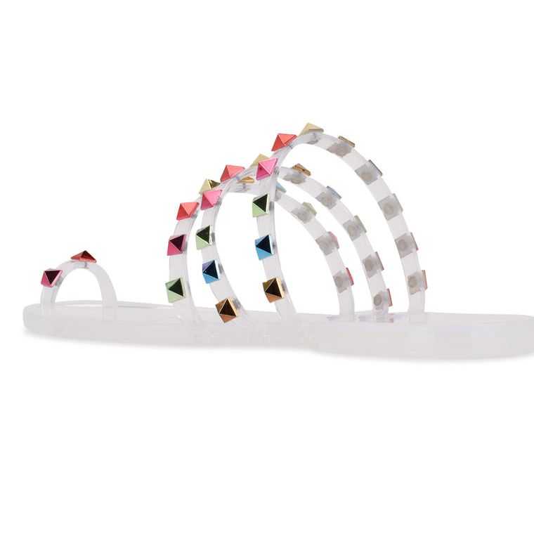 Nine West Cartee Jelly Sandals Multicolor | 6978-WNXVT