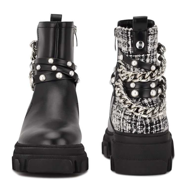 Nine West Cearlz Lug Sole Negras | 0418-QUYKA