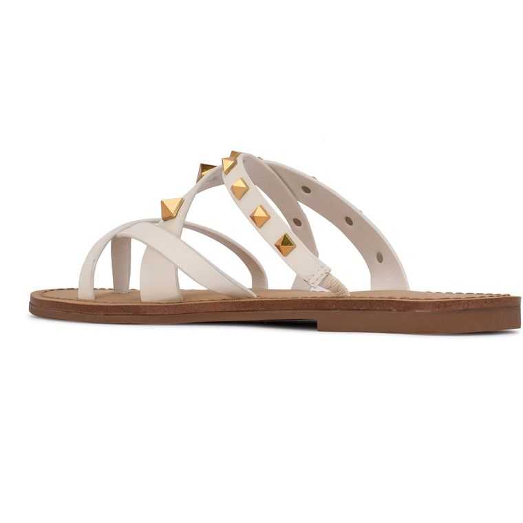 Nine West Cerri Chanclas Sandals Blancas | 4061-SQDPX