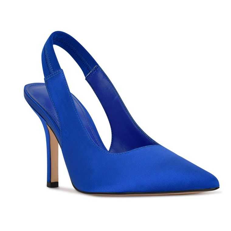 Nine West Ciser Destalonadas Pumps Azules | 3841-ZNHUJ