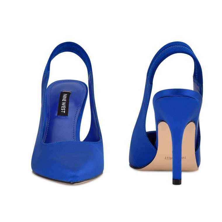 Nine West Ciser Destalonadas Pumps Azules | 3841-ZNHUJ