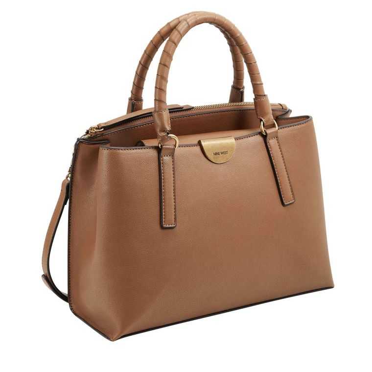 Nine West Darcie Elite Satchel Marrones | 6529-IUODB