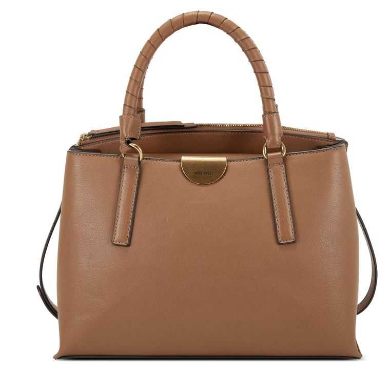 Nine West Darcie Elite Satchel Marrones | 6529-IUODB