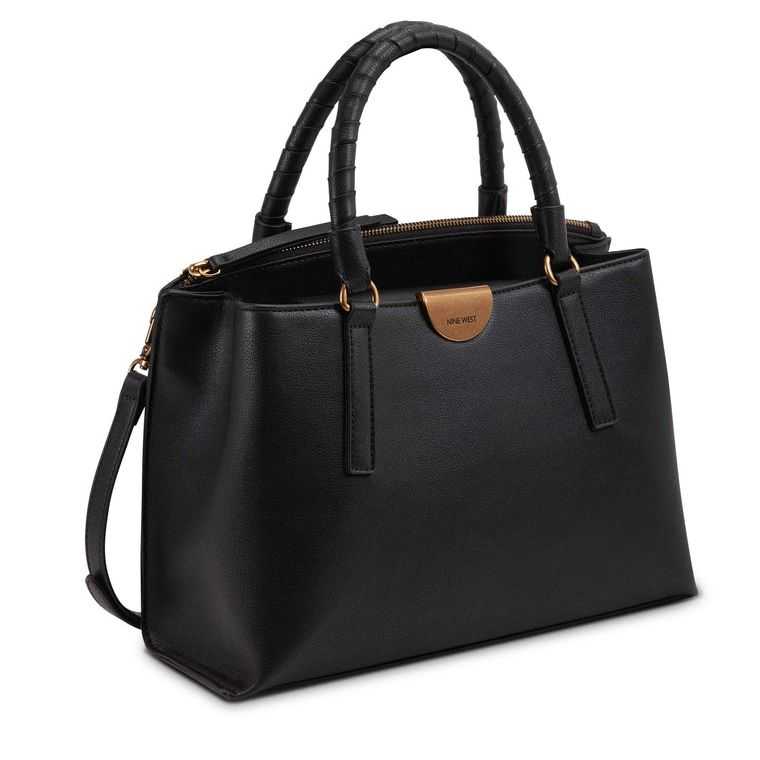 Nine West Darcie Elite Satchel Negras | 3871-PSJDC