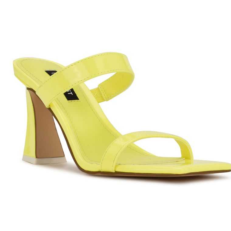 Nine West Darla Chanclas Sandals Amarillo | 3549-NVKBI