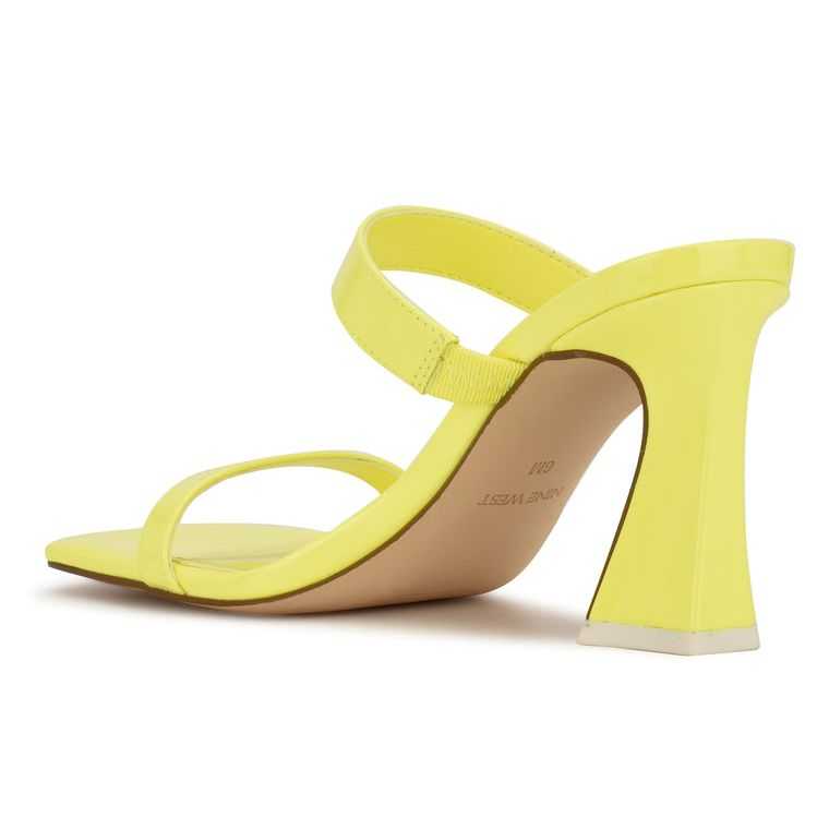 Nine West Darla Chanclas Sandals Amarillo | 3549-NVKBI