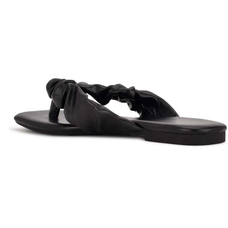 Nine West Daxx Chanclas Sandals Negras | 0387-JXFNT