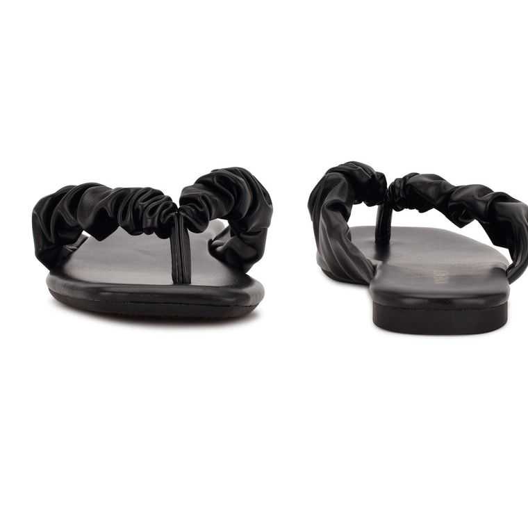 Nine West Daxx Chanclas Sandals Negras | 0387-JXFNT