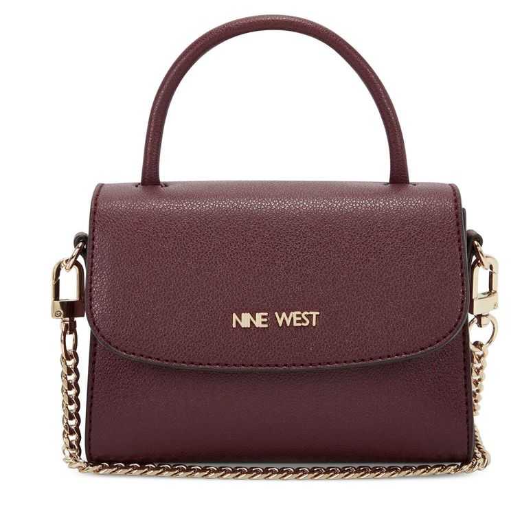 Nine West Dayle Mini Top Handle Flap Burdeos | 0268-VAMIX