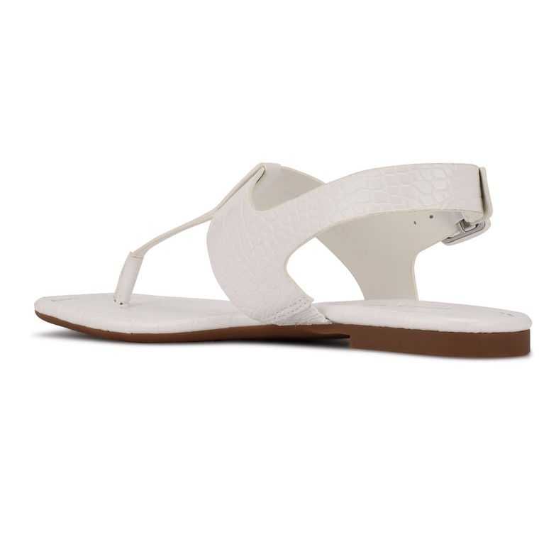 Nine West Define Planos Tanga Blancas | 5982-LRVMF