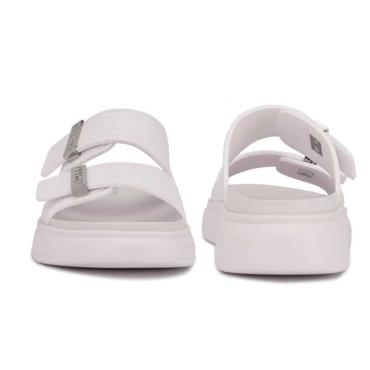 Nine West Dew Chanclas Blancas | 2746-AWXRK