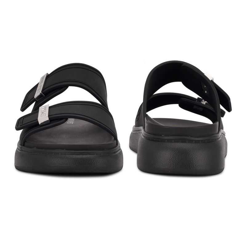 Nine West Dew Chanclas Negras | 3574-HWQKC